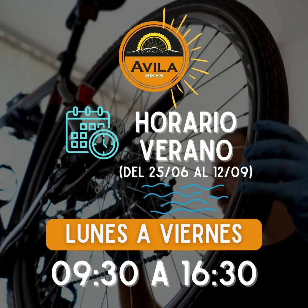 Horario Verano 🌴🌞 Desde el 25/06 al 12/09 Lunes a viernes  9.30 a 16.30  🚲...